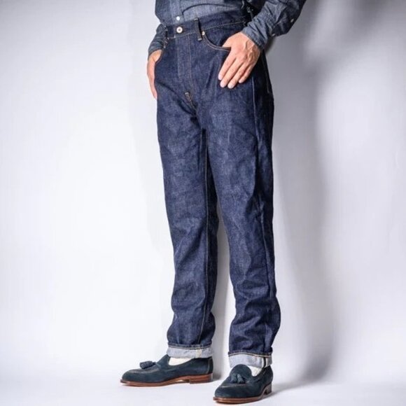 Boncoura Japanese Selvedge Indigo Jeans - Z Straight Tapered - Picture 1 of 9
